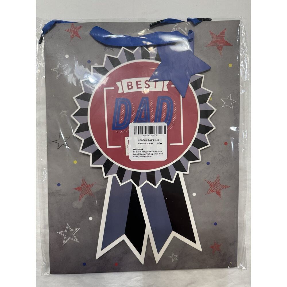 "Best DAD Ever" Father's Day Greeting Card And Gift Bag Package